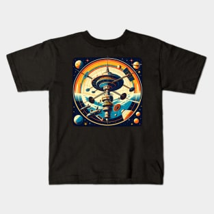 Orbital Command Space Station Tee Kids T-Shirt